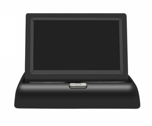Moniteur de Voiture 4, 3 Pouces 480x272 Abs Noir 350: 1 | Dc 12-24v, Usage DIY pour Rv et Mini-van, Affichage Arrière en Temps Réel, Faible Consommation