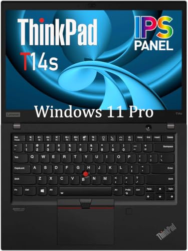 Lenovo ThinkPad T14s Gen1 Business Laptop, 14 FHD Display, Intel Core i5-10310U, 16GB RAM, 512GB SSD, QWERTY Keyboard, Windows 11 Pro (Renewed)