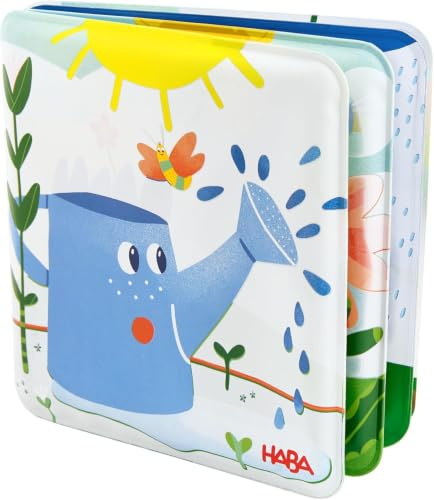 HABA Badebuch Regenspaß - Magisches Wasserbuch mit Zauber-Spieleffekt für Kinder ab 1 Jahr – Badebuch mit Überraschungseffekt - 2012342001