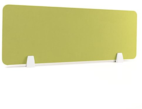 Panneau de séparation acoustique pour bureau, facile à installer, design amovible, bords arrondis, gris, 120 x 30 cm, solution de réduction du bruit et de l'intimité