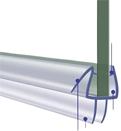 Guarnizioni Box Doccia 2 pezzi da 50 cm, guarnizione for doccia, finestra, porta, striscia di gomma 6/8/10/12 mm, deflettore for acqua(12mm)