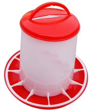 Futtertrog für Hühner, Geflügel, mit großer Öffnung, für Legehennen, Enten, Gänse, aus hygienischem PP-Material, 1,5 kg/3 kg/6 kg/9 kg, Kapazitätsoptionen, 1,5 kg