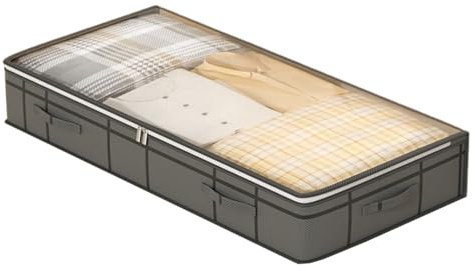 Generico Contenitori Sotto Letto | Contenitore 90L Per Vestiti Sotto Il Letto,Cassetto Organizzatore Con Coperchio Chiara Per Armadio Camera Dormitorio Appartamento Vestiti Scarpe