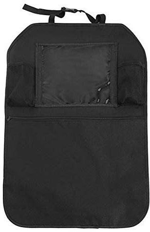 TOGEVAL Multifunktionale Auto Organizer Tasche aus Oxford und PVC Robuste Rücksitz aufbewahrungstasche mit Tablet halterung Praktischer Sitzbeutel zur Fahrzeugordnung Leicht zu Montieren