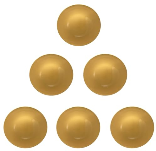 Glac Store Sottopiatto Elegante, Oro o Rosso Lucido, Polipropilene, 33 cm x 1.4 cm, Moderno, Riutilizzabile, Set da 4 o 6 Pezzi, per Natale e Ricorrenze, 310g (6, Oro)