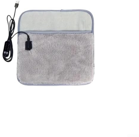 USB Heizkissen, 30x30cm Gemütlicher Fußwärmer mit 5 Temperaturstufen und Timerfunktion Gleichmäßige Wärmeverteilung für den Heimgebrauch