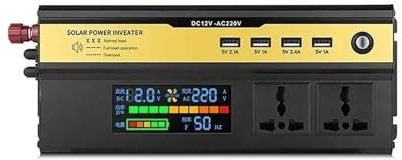Convertitore Tensione Power Inverter Inverter Di Potenza A Onda Sinusoidale Modificata 6000/5000/4000/3000W Display LCD Trasformatore Da CC 12V 24V A CA 220V Convertitore Di Carica(DC 12V,4000W)