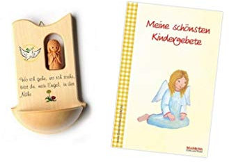 Geschenke Direkt Bénitier avec schutzengelchen en érable