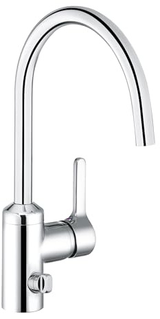 Kludi Spültisch-Einhebelmischer Bingo Star mit Luftsprudler, 1 Lochmontage Ausladung 215 mm, verchromt, 428360578