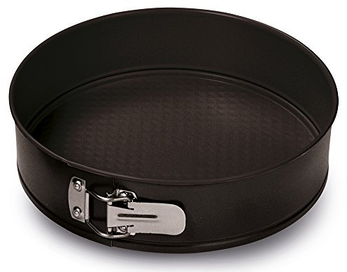 Guardini, Gardenia, Molde para Tarta Desmontable, 30 cm. Material: Acero con Revestimiento Antiadherente, Color Negro