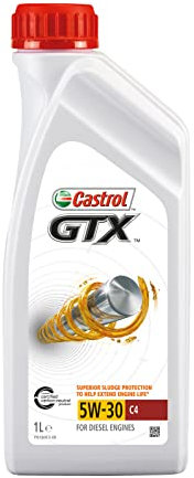 Castrol GTX 5W-30 C4, Huile Moteur, Blanc, 1L