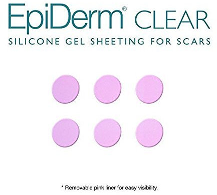 BIODERMIS Silikon Narbenpflaster - Medizinische Narbenpflege für Gesicht & Körper (1,9 x 1,9 cm/Transparent) - Hautverträgliche & wiederverwendbare Silikonpflaster - Narbenreduktionspflaster