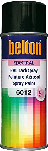 belton spectRAL Lackspray RAL 6012 schwarzgrün, glänzend, 400 ml - Profi-Qualität