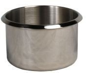 Lot de 10 porte-gobelets Jumbo en acier inoxydable 10 cm