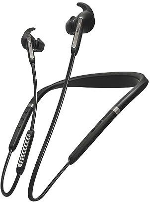 Jabra Elite 65e – Active Noise Cancellation Bluetooth Kopfhörer zum kabellosen Telefonieren und Musik hören – Mit Vibrationsalarm – Titan Schwarz
