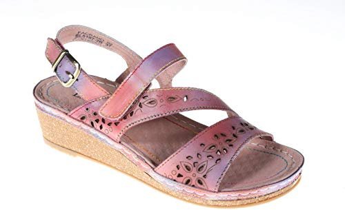 Laura Vita Facraho 02, Sandali Peeptoe Donna, Violino Viola, 36 EU