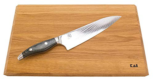 Kai Shun Nagare Coffret cadeau | Couteau de chef ultra tranchant NDC-0706 | + | Planche à découper XXL | + chiffon de polissage Premium | VK : 419 €