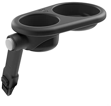 Stokke Kinderwagen Snack Tray, Black – Hält Becher, Essen und Spielzeug nah – Problemloses Befestigen, Abnehmen, Reinigen – Variierbarer Anstellwinkel – Für die Kinderwagen Stokke Xplory & Trailz