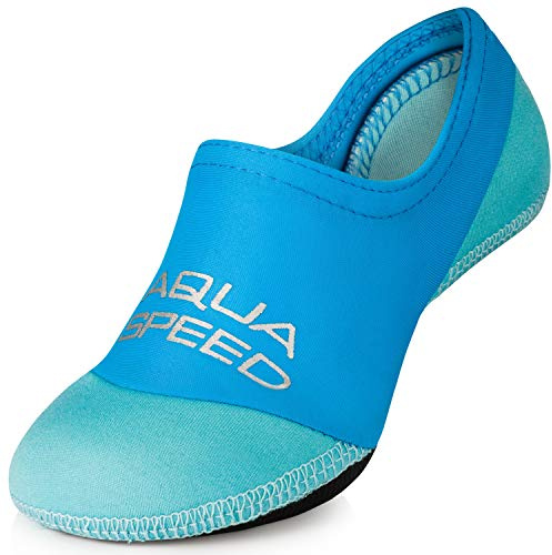 Aqua Speed Neoprensocken Kinder Erwachsene | Schwimmsocken Damen & Herren | Neopren Badesocken für Mädchen Jungen | Aqua Socken | Strandsocken | Swim Socks Kids | Water Socks | Gr. 20-45