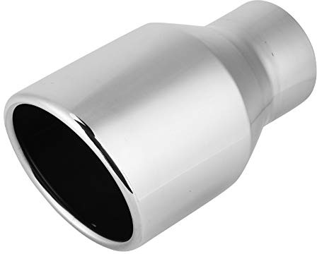 Tubo de Escape de Acero Inoxidable para Coche Universal 63-102 mm Sola Capa Engarza Cola de Bisel Garganta Punta de Tubo de Escape de Acero Modificación del Automóvil