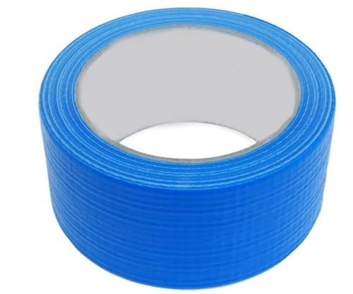 OPIROS Nastro Telato Americano Universale 50 mm x 25 metri Impermeabile Isolante Aderente Multi Superficie Resistente Rinforzato Prodotto Multiuso Riparazioni Fai Da Te (Blu)