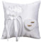 YUNCHONGuk Coussin pour alliances de mariage - En forme de cœur - Coussin pour alliances - Blanc - 20 x 20 cm