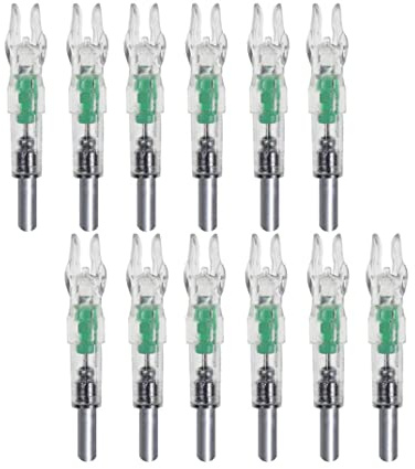 Encoches de flèche LED en plastique lumineux pour tir à l'arc 12 pièces encoches lumineuses pour flèches queue d'arc couleurs aléatoires encoches lumineuses pour flèches de tir à l'arc encoche