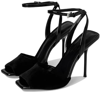 Steve Madden Women's Lilac Pump, Black Velvet, 4 UK