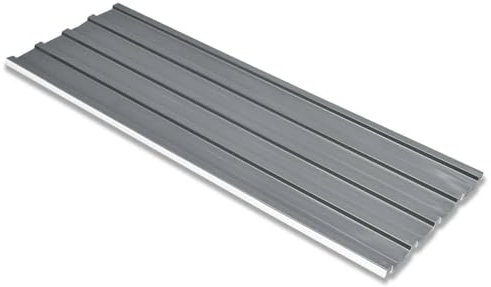 Juroupi Dachpaneele 12 STK. Verzinkter Stahl Grau Wellplatten Dach Dachplatten Bleche FüR Dach Wellblechplatten FüR Dach