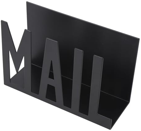 Metall-Briefhalter, Hohler Briefsortierer auf der Arbeitsplatte, Großes Fassungsvermögen, Schreibtisch-Briefhalter mit Aussparung Zum Befüllen von Umschlägen, Dokumenten,