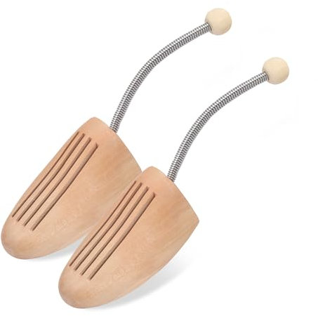 Starvortex Tendiscarpe in Legno Naturale, Allunga Scarpe per Donna & Uomo, Molle in Acciaio Inox Resistenti, Assorbe Umidità e Mantiene Asciutto, Modellante per Stivali, Oxford e Sneakers (EU 37-41)