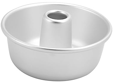 HOLIDYOYO Stampo 24cm in Metallo, Tondo per Forno, Argento | Stampo in Alluminio per , Ciambelliera Alluminio, Facile da Pulire, Bordo