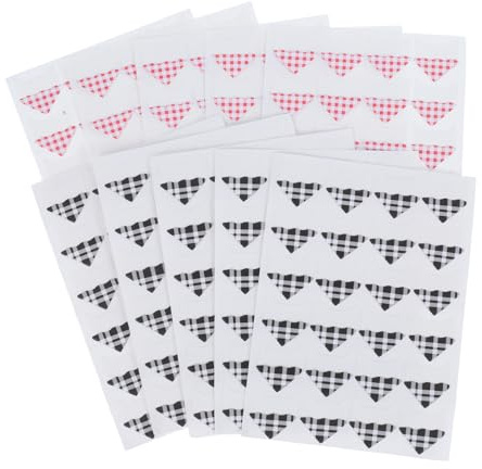KOCKSHION 10 Blatt Selbstklebende Vintage Fotoecken Aufkleber für Scrapbooking Wunderschöne Eckaufkleber für Alben Journale und Karten