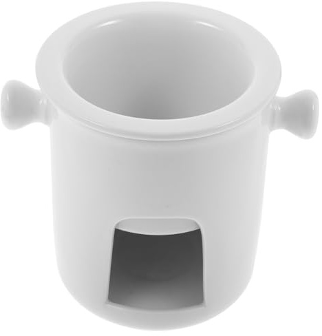 ABOOFAN Horno para Derretir Chocolate De Cerámica Calentador De Mantequilla Olla para Fondue para Queso Mantequilla y Chocolate Casa Uso Fácil