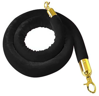 LQSYBHD Corda in Velluto,Stanchion Rope,Corda per Corrimano,Corda Stanchion con Ganci A Scatto,Corda di Controllo della Folla,per Decorazioni per Feste(Size:6ft)