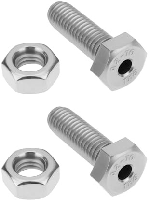 SG Store 2 Stück Hohlschrauben-Sechskant-Edelstahlschrauben, M8 x 25 mm, geeignet für Industriemaschinen, Möbelmontage