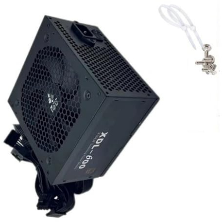 COOLHOOD Desktop Computer 600W Power Supply Quiet Fan 24Pin Gaming Supply Mining Accessories for Graphics Cooling Unit