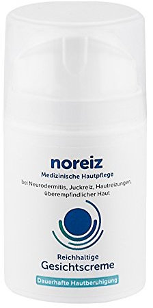 noreiz Reichhaltige Gesichtscreme mit Thiocyanat • Medizinische Hautpflege bei Neurodermitis, Juckreiz, Hautreizungen • hautberuhigende Spezialpflege Creme bei Rötungen • 50 ml
