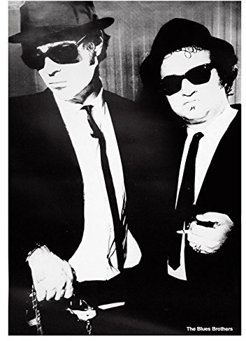 Close Up BLUES BROTHERS (70cm x 100cm) + 1 pair of black poster hangers