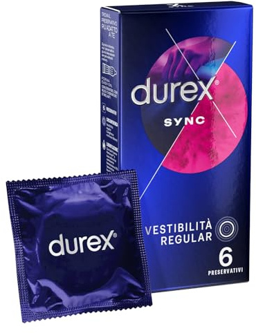 Durex Sync Kondome 12 Kondome, 2 Packungen à 6 Stück