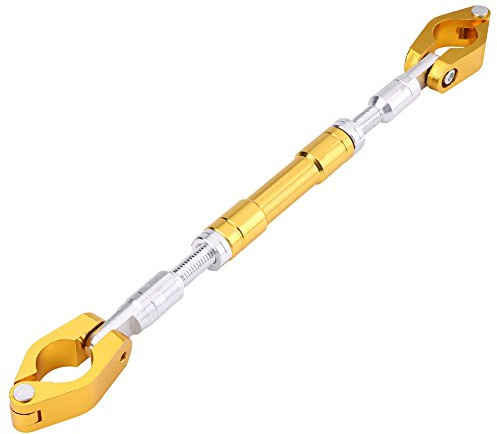 Balance Lenker, Qiilu Motorrad Balance Lenker, Universal Einstellbare Aluminiumlegierung Motorrad Balance Cross Lenker Stärkung Hebel Bar(Gold)