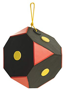 Yate Würfel Polimix Zielscheibe für Bogenschießen Schwarz-Rot 29x29 cm