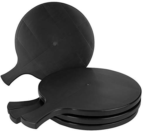 PZ 6 Vassoio Nero Black CM 34 X 26 con Manico per TAGLIERI di SALUMI Formaggi E Polenta in PLASTICA Rigida