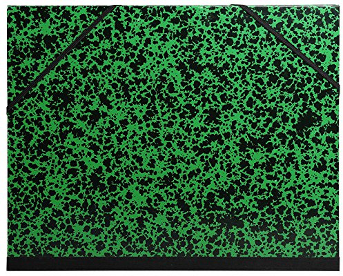 Exacompta 542800UNISE Cartella da disegno con elastico 52 cm x 72 cm (fogli 50 cm x 65 cm). Colore verde