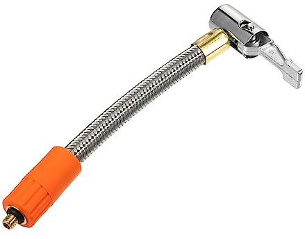 QUARKZMAN Reifenfüll Schlauch Adapter M6 1 Stück Für Auto Motorrad | Für LKW, Fahrräder, 16Cm/6,3Zoll, M6x1, Doppelt Lock-On, Ohne Entlüftungsventil, Max 300PSI