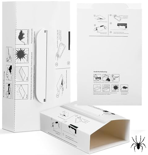 Panexf 15 Stück Spinnenfalle Klebefallen Spinnenfänger Insektenfänger Klebefalle 27 * 13.5 cm Spinnenabwehr Spider Catcher für Innen Wohnung