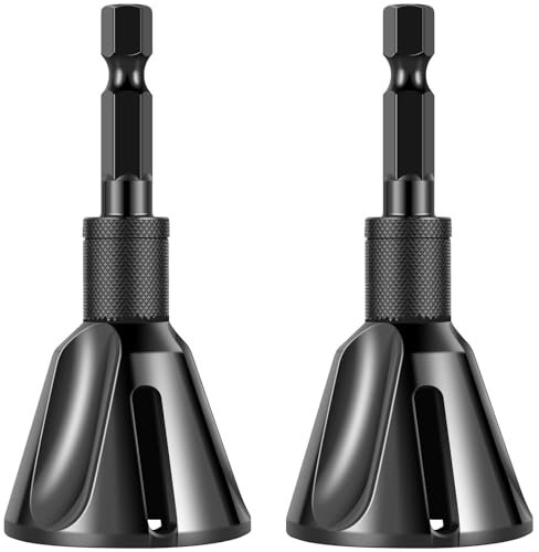 2Pcs Entgraten Externe Fase Werkzeug Wolfram Stahl Hex Schaft Entfernen Grat Werkzeug Tragbare Schraube Entgraten Anfasen Bohrer (Color : 5to25mm)