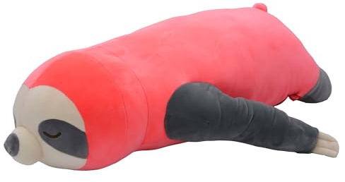 UNUS sidosovkudde, amningskudde, kroppskudde sengångare, extremt mjuk dekorationskudde för barn, 75 cm, rosa