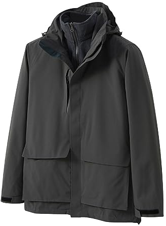HAOLEI Giacche 3 in 1 Donna Giacca in Pile Impermeabile Inverno Abbigliamento Sportivo da Snowboard per Sci all'Aperto Abbigliamento Sportivo Antivento e Antipioggia all'Aperto con Cappuccio e Tasche