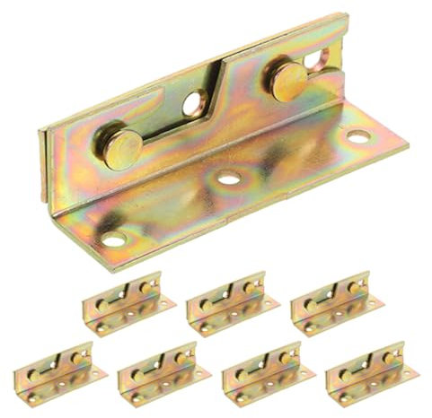 ULTECHNOVO 8stücke Teilige Robuste Bettgitterhalterungen Metall Bettgitterhalterungen Professionelle Für Bettrahmen Bettgitterschnallen